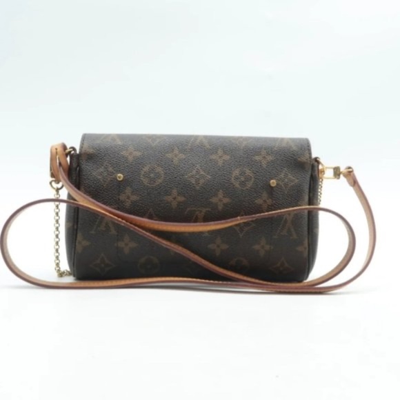 100% Authnetic Louis Vuitton Favorite Pm Brown Monogram Canvas Satchel Bag - Picture 2 of 11